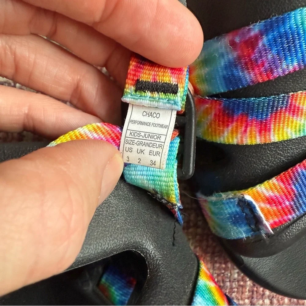 Chaco kids size 3 Rainbow Sandals
